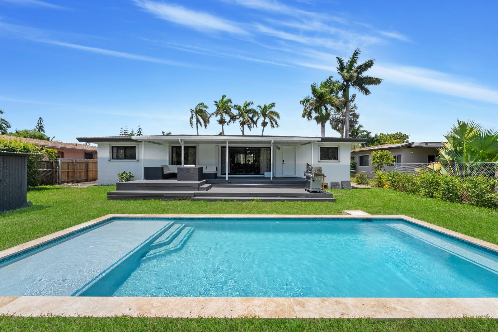 Pool with covered patio