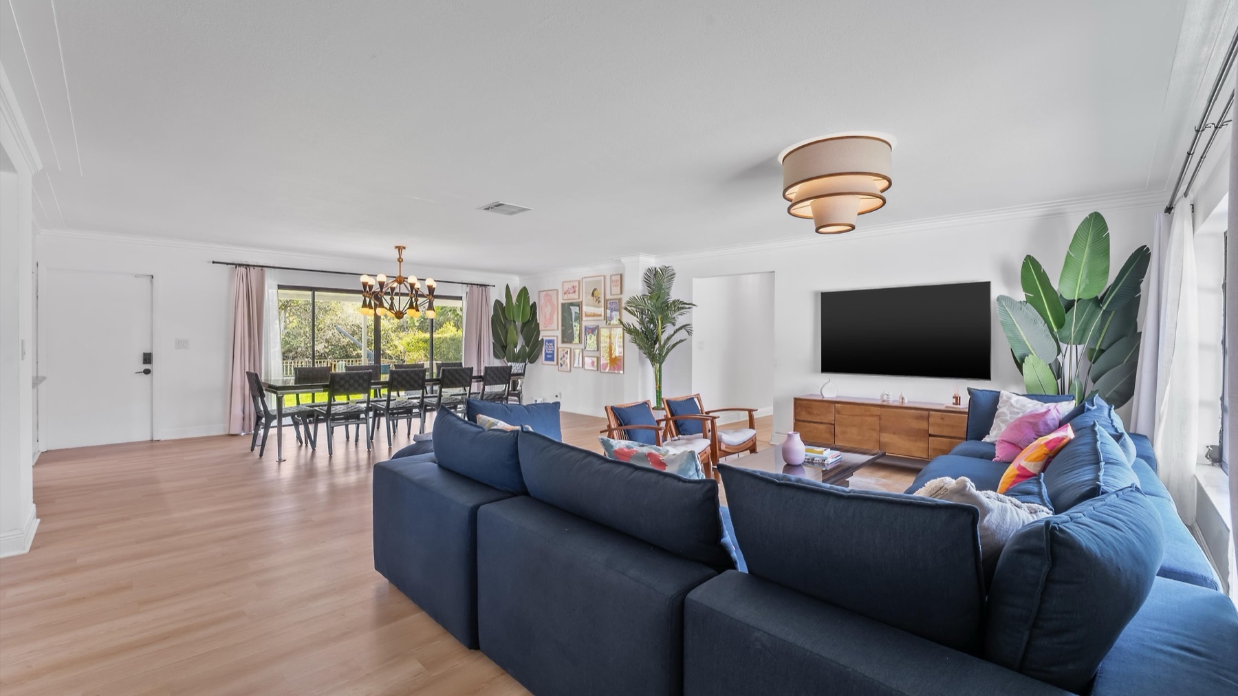 Living room from door