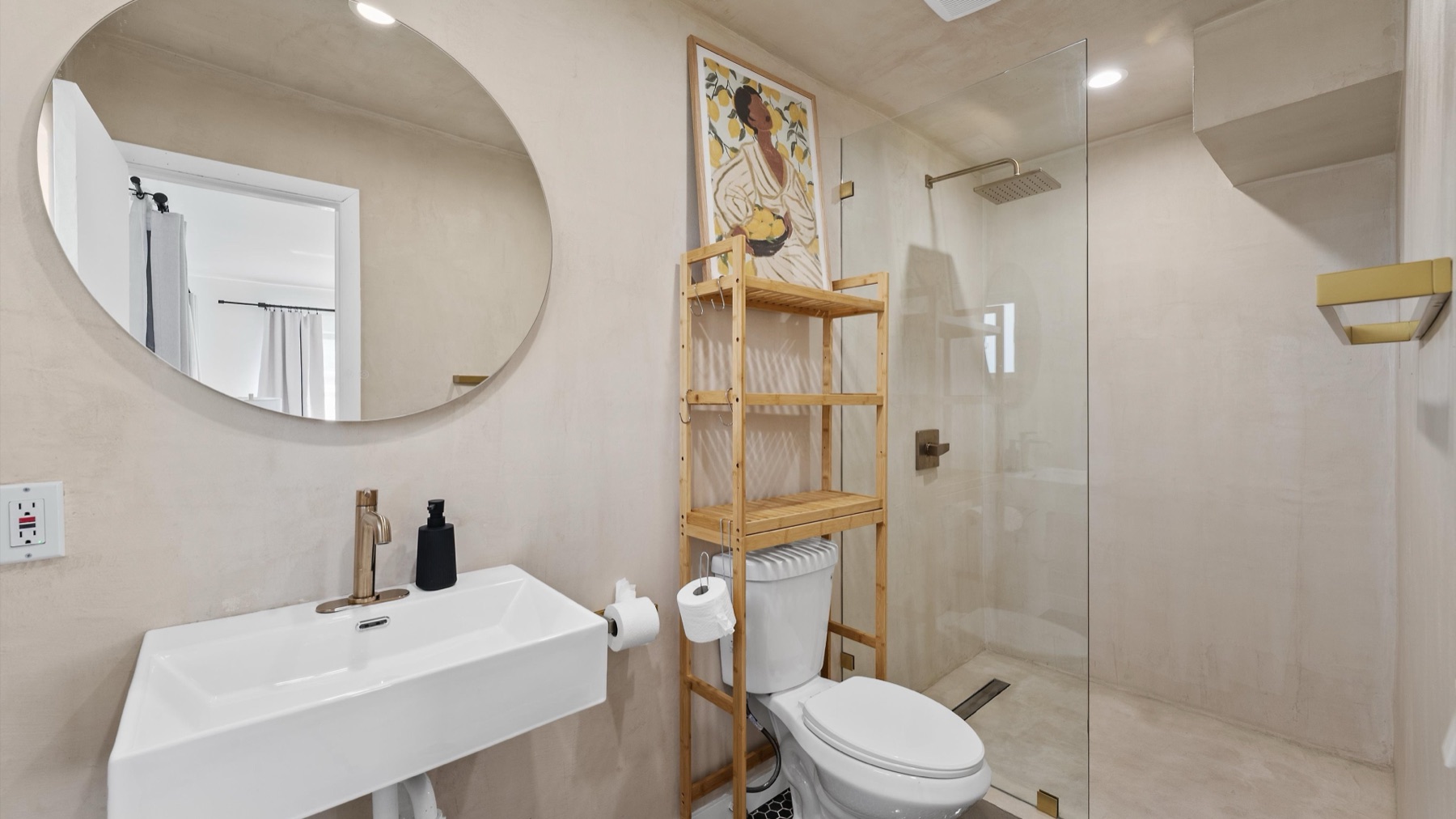 Microconcrete bathroom